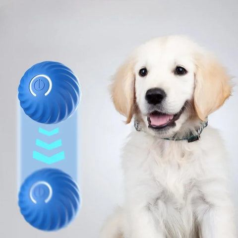 Automatic Moving Dog Toy Ball Smart USB Jumping Rotating Interactive Dog Chew Toy Ball for Puppy Ball Toys