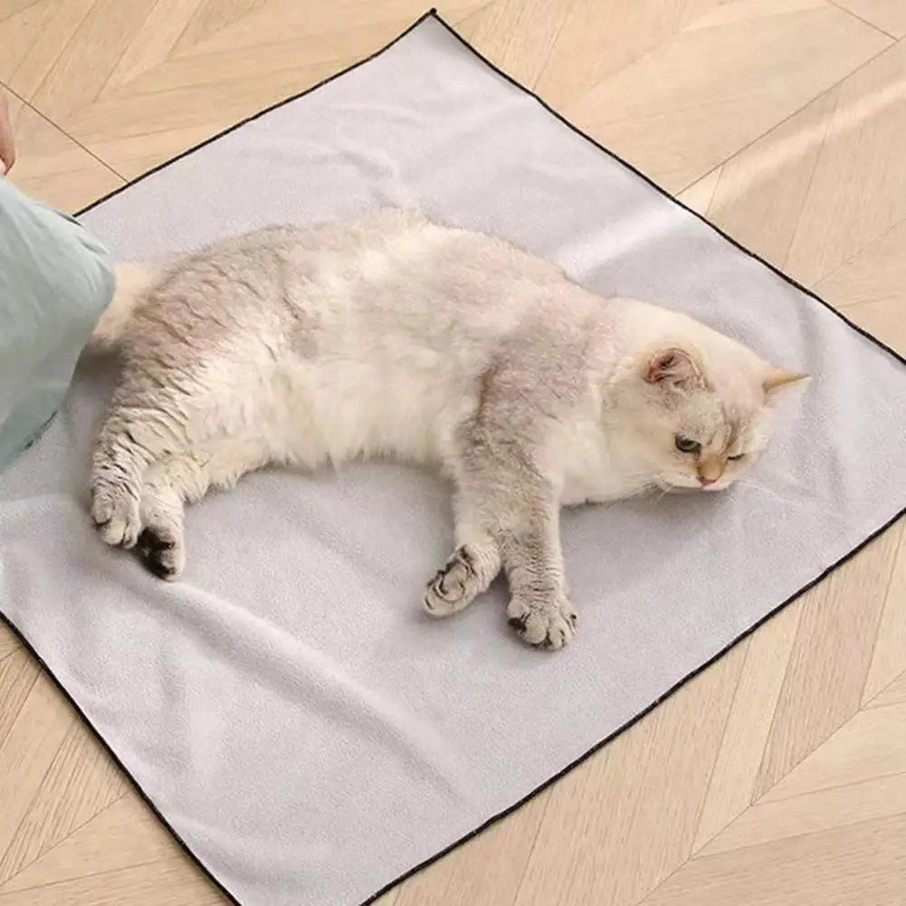 Velcro Fabric Magic Mat, Cat Wrap for Grooming, Cat Grooming Wrap, Self-Adherent, Cat Restraint for Anti-Escape Calming Wrap