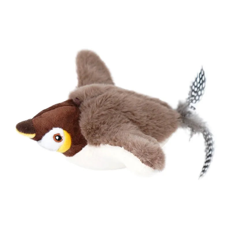 Flapping Wings Sparrow Bird Cat Toy