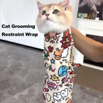 Velcro Fabric Magic Mat, Cat Wrap for Grooming, Cat Grooming Wrap, Self-Adherent, Cat Restraint for Anti-Escape Calming Wrap