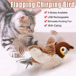 Flapping Wings Sparrow Bird Cat Toy